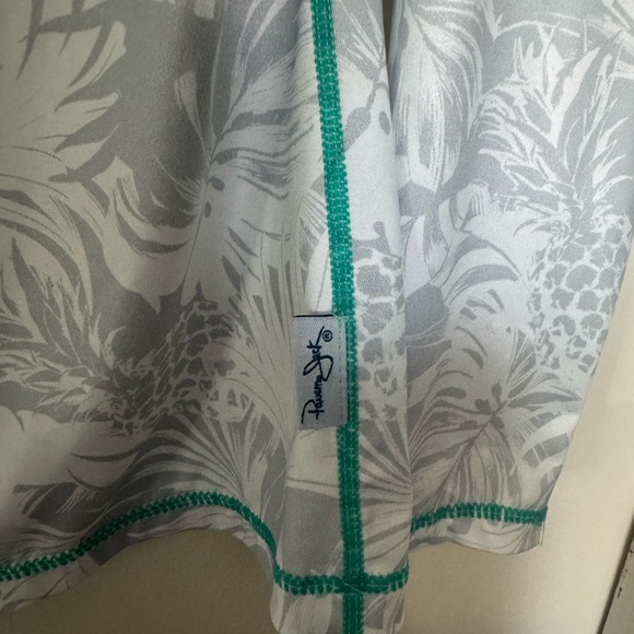 Panama Jack White and Teal Rashguard Hoodie - Picture 7 of 7